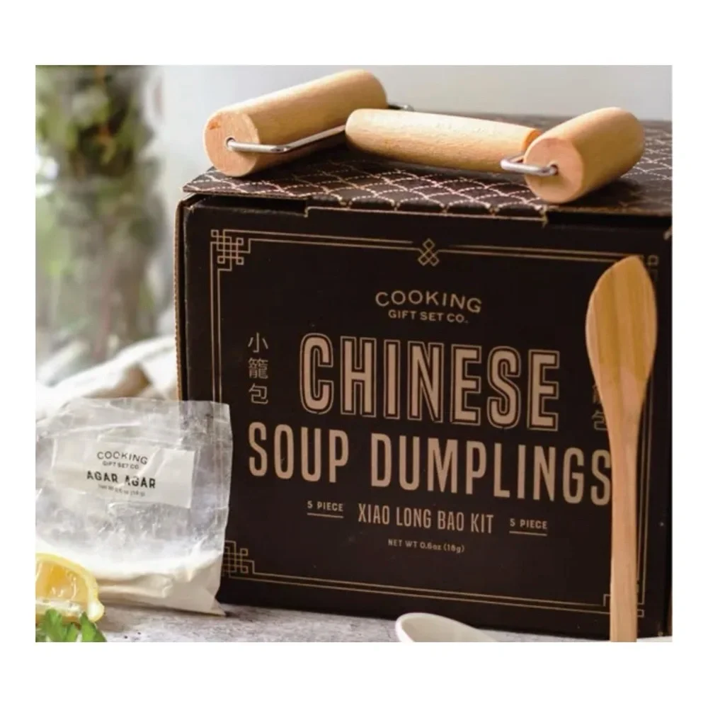 Bamboo Steamer Basket Soup Dumpling Kit Dough Roller, Spoon, Liners & More
